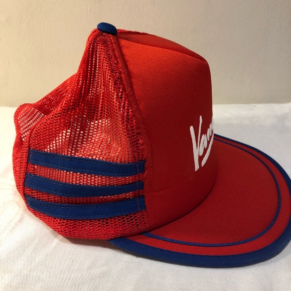 Vintage 3 stipe Trucker snapback hat cap Vancouver Script - Picture 2 of 14